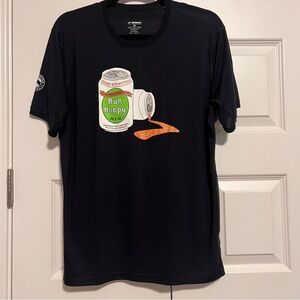 Brooks Black 'Run Hoppy' Graphic Tee
